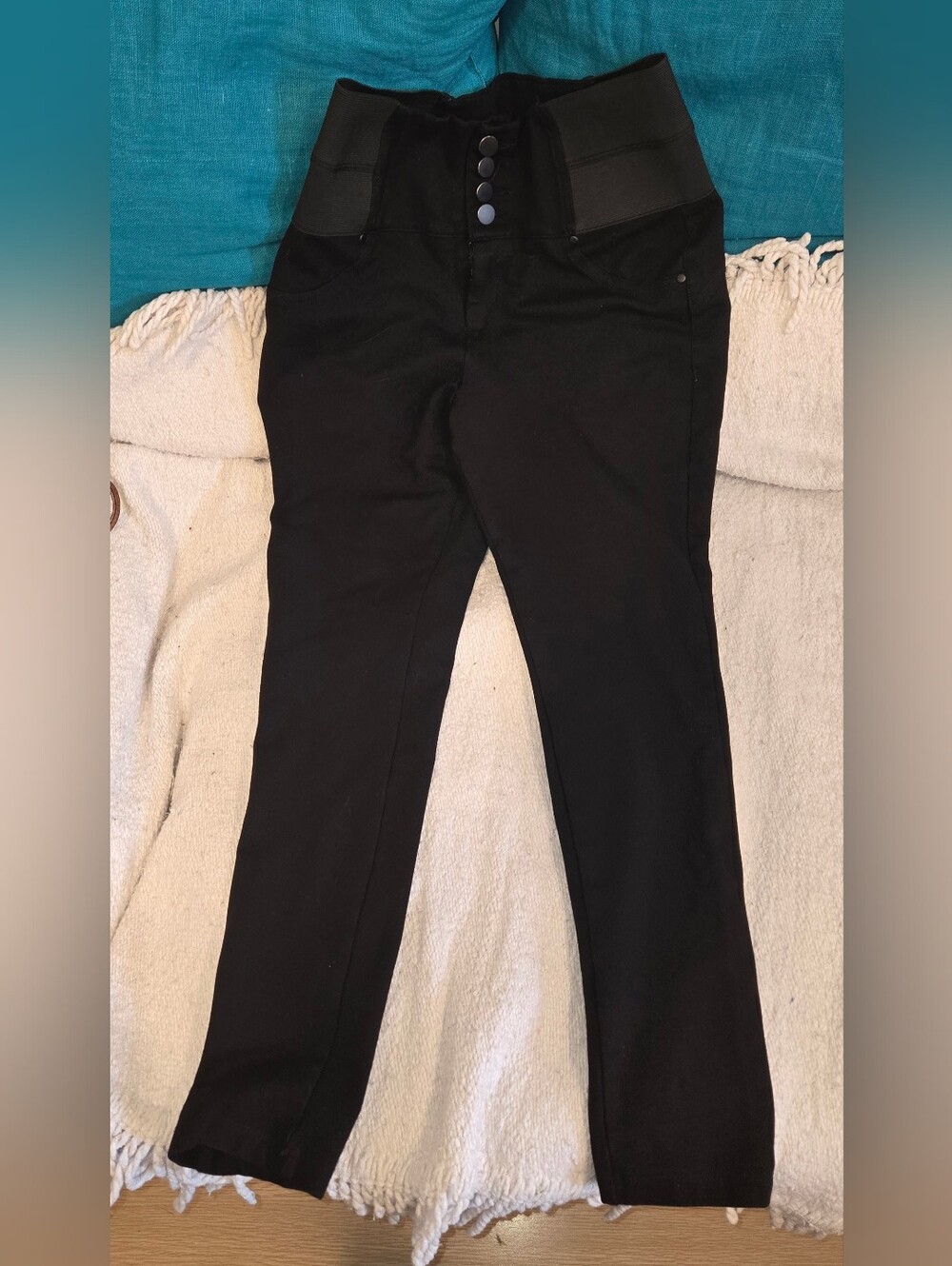 Ci Sono  Black High-Waisted Stretch Work Pants Size M